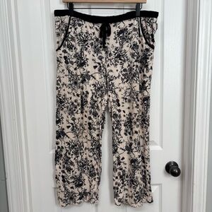 Floral Lounge Pants | Women’s L/G | Vince Camuto | Drawstring Waist
